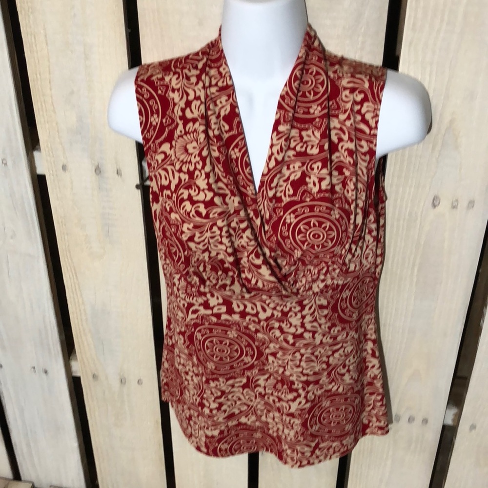 JK LA California Sleeveless Blouse Size Small